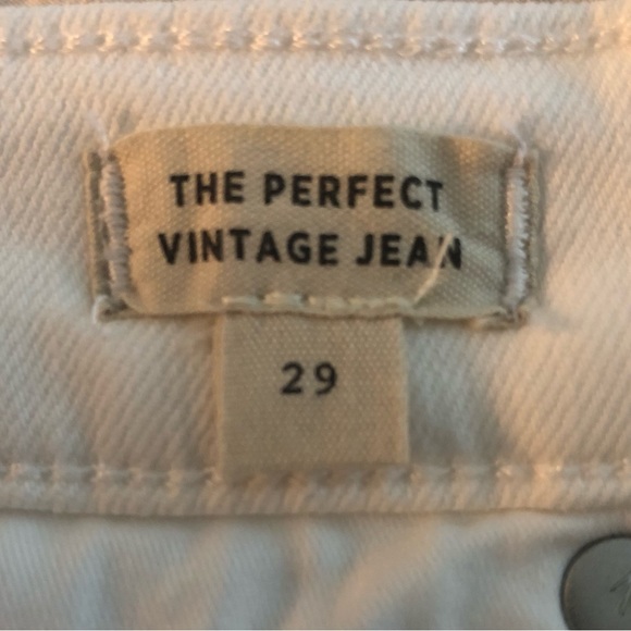 ✨✨HP✨✨MADEWELL NWOT The Perfect Straight Vintage Jean Tile White Denim 29 - Picture 7 of 7